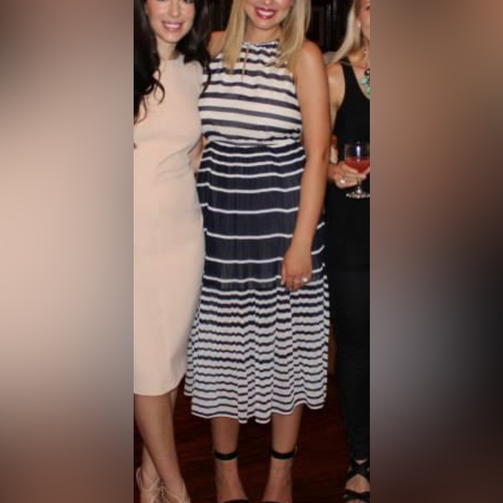 Madison Jules Dress Navy White M